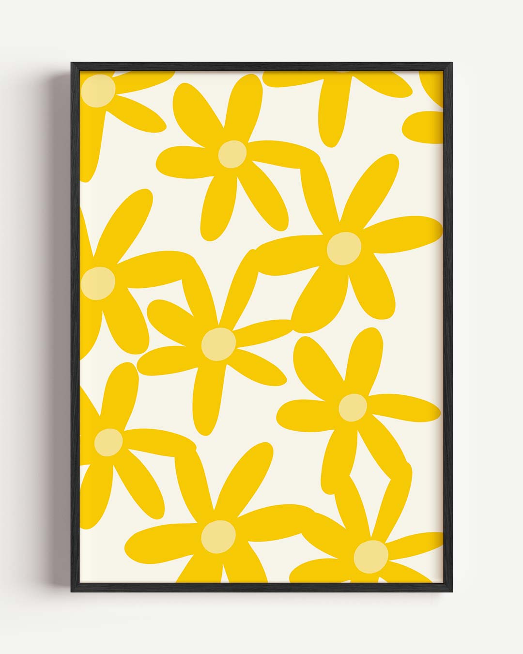 Zonnestralen Bloemenposter – bloemen portret poster als wanddecoratie