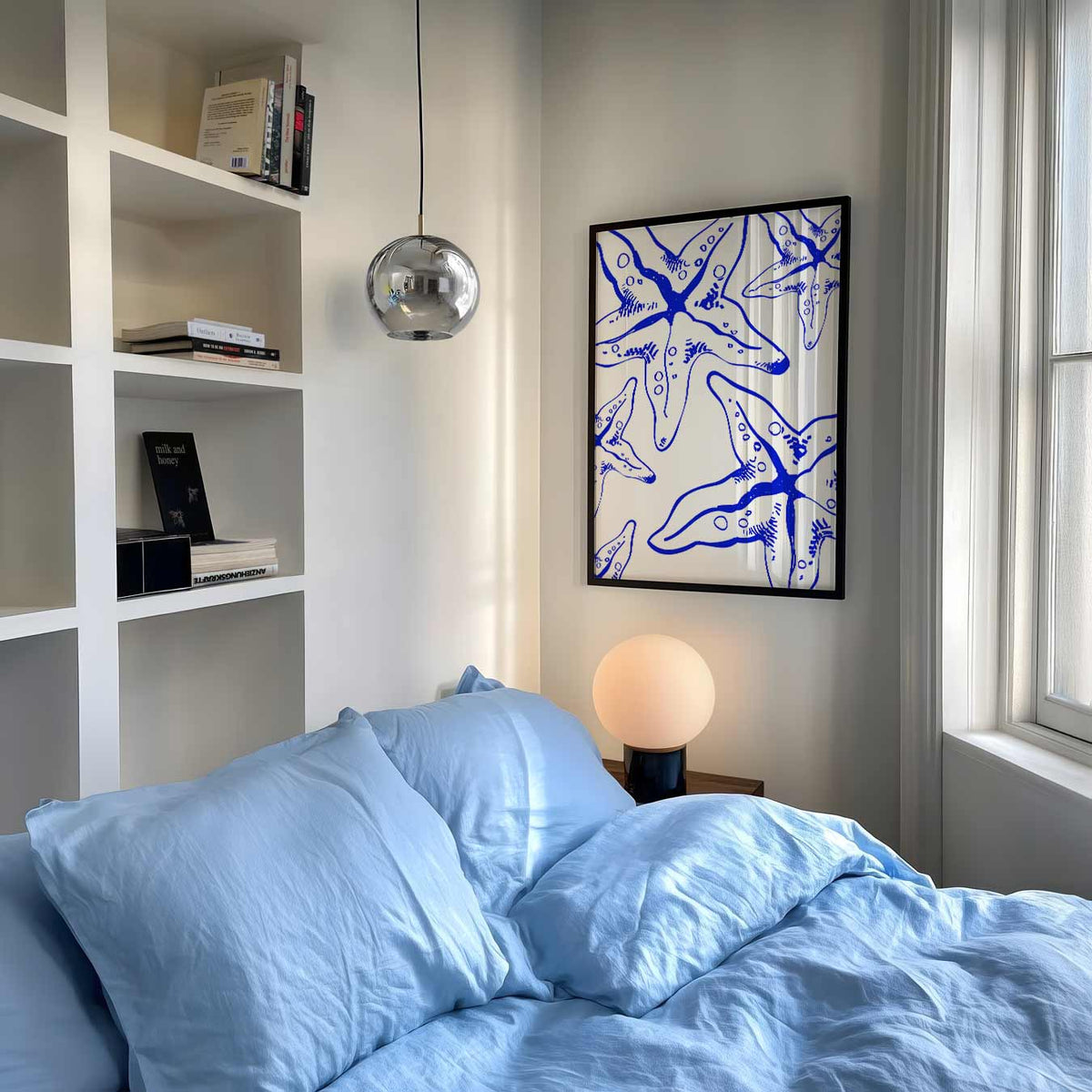 Zeester Droomwereld – dierenposter als moderne staande wanddecoratie