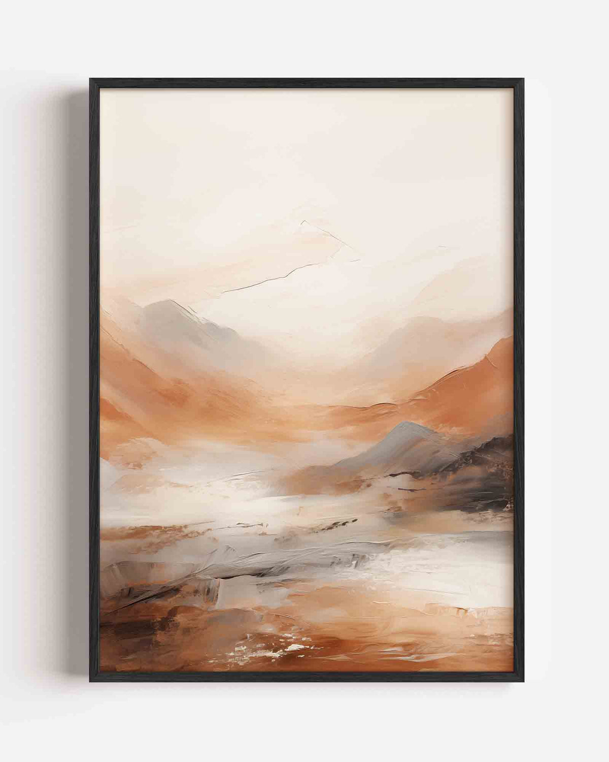 Landschap in beige en bruin – natuur portret poster als wanddecoratie