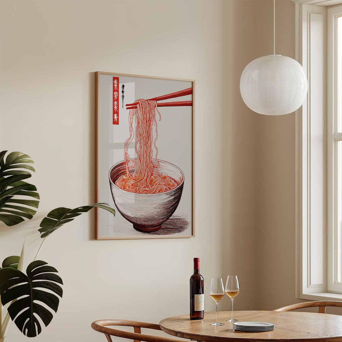 Aziatische Ramen Inspiratieposter – keukenposter in staand formaat
