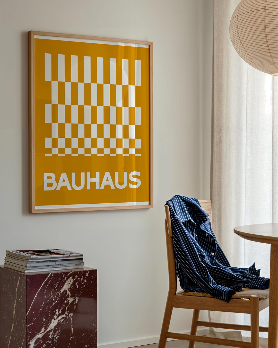 Ritme en kleur – geometrische poster in Bauhaus-stijl van WallArtistic