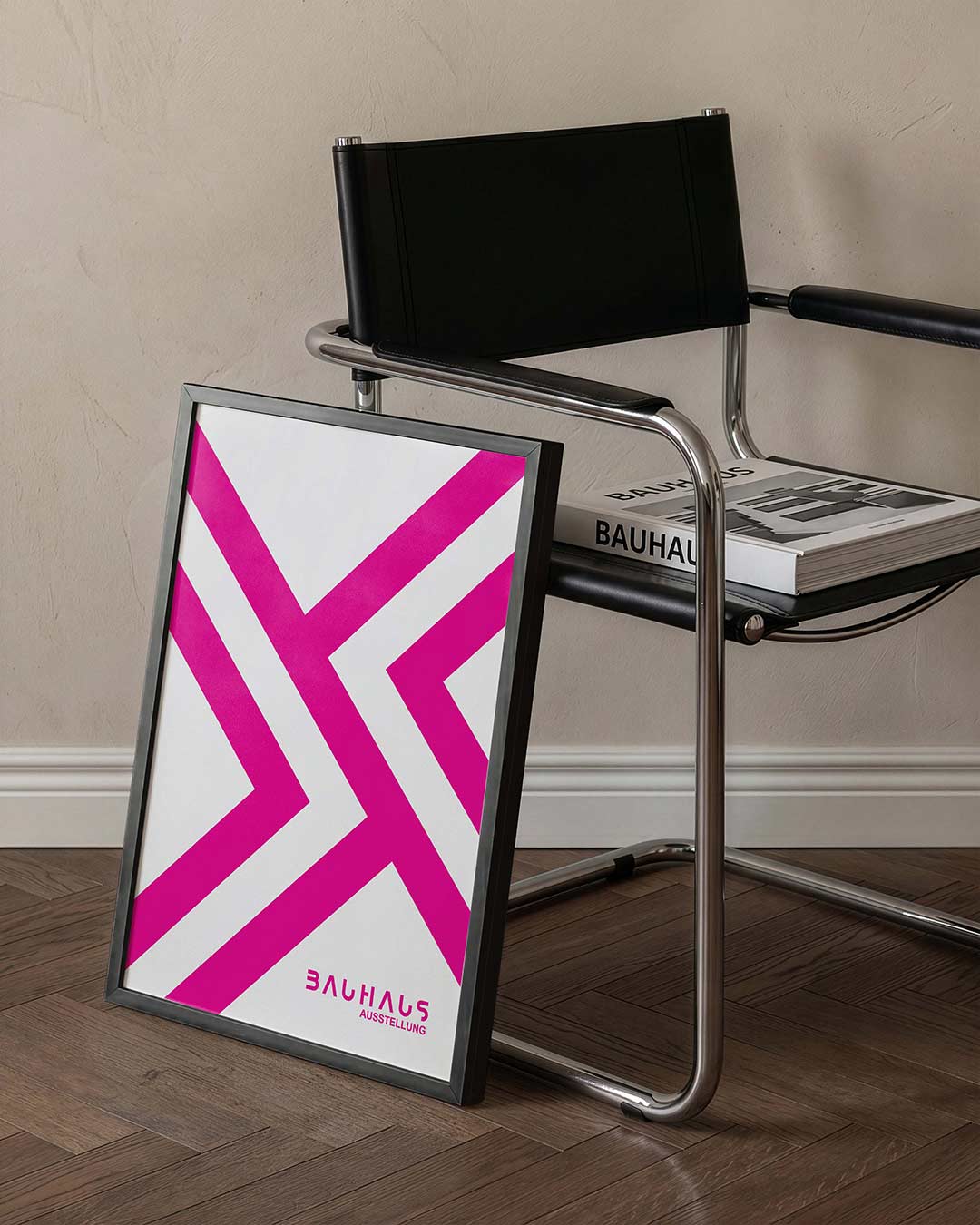 – staande Bauhaus poster voor aan de muur