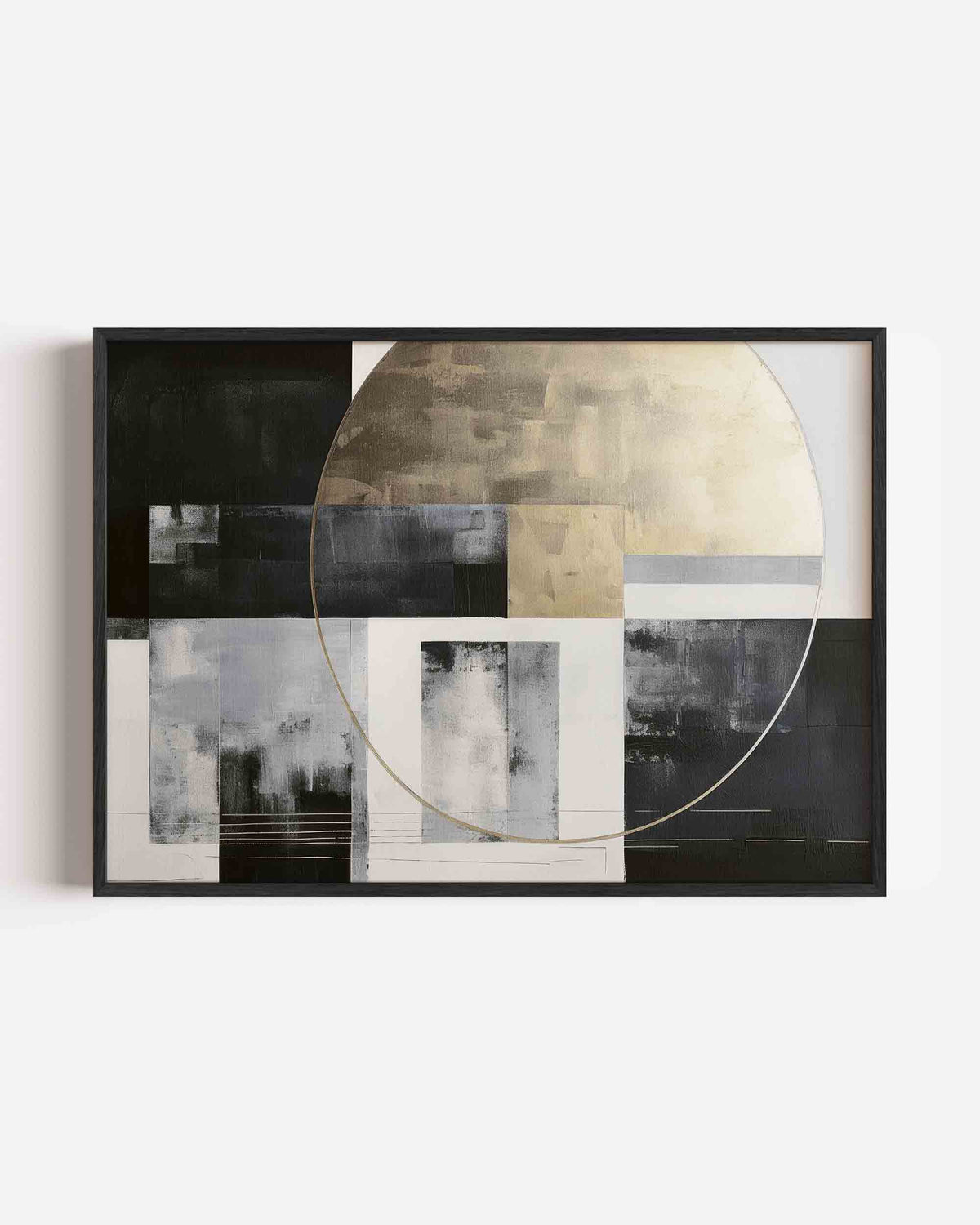 Abstracte vormen – abstracte landscape poster als wanddecoratie