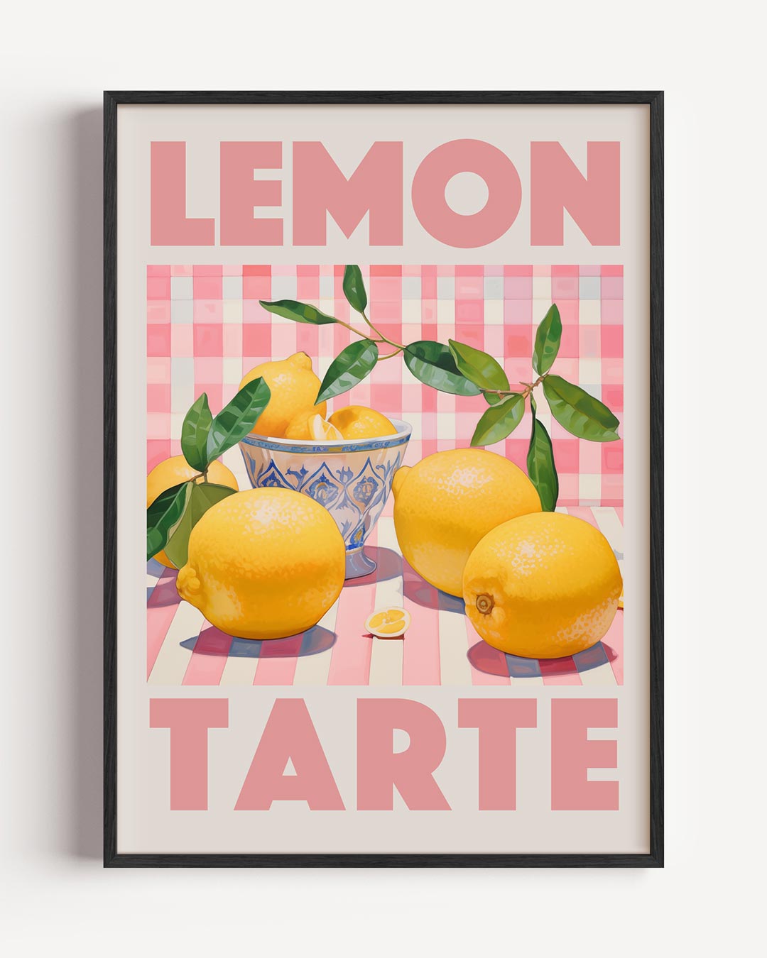 Verfrissende Citroen – keuken portret poster als wanddecoratie