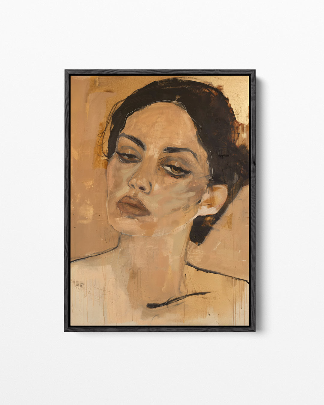 Vrouwelijk portret – Staande wanddecoratie – staand wanddecoratie kunstwerk