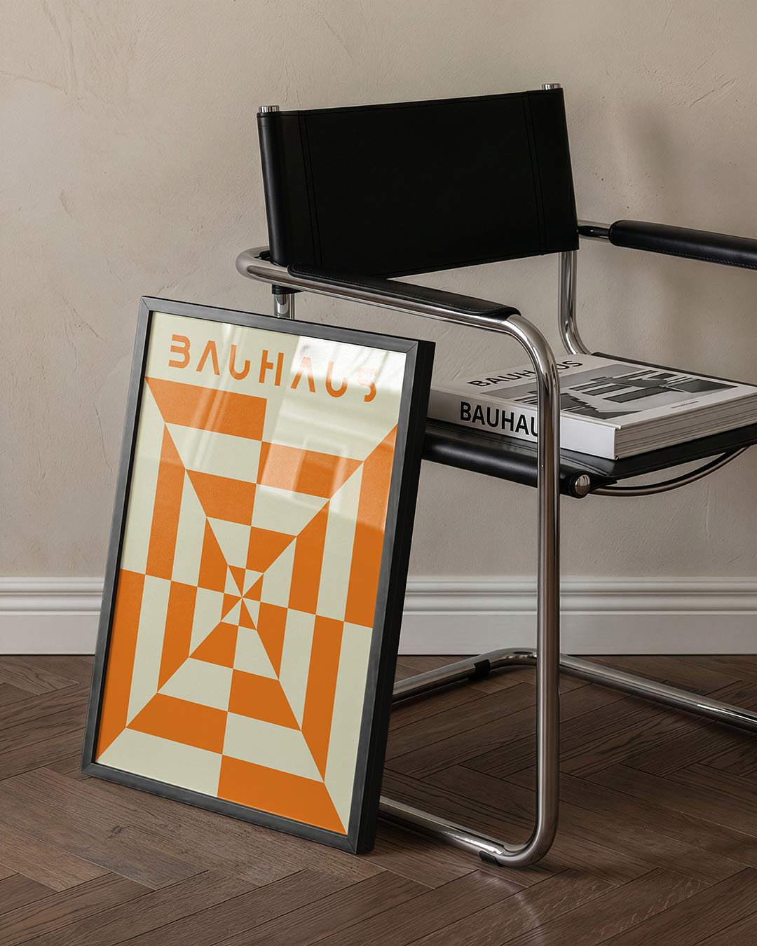 Vorm en kleur – staande Bauhaus poster voor aan de muur