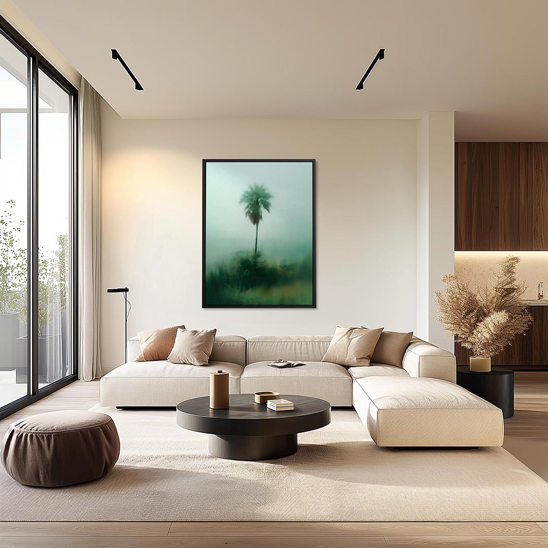 Verstilde palmboom – staand wanddecoratie kunstwerk