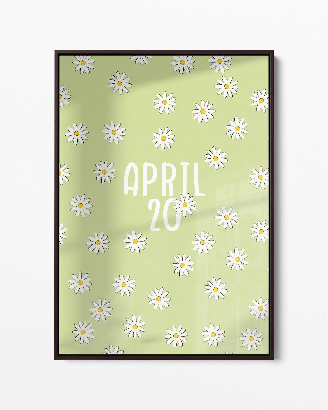 Bloemenkalender April – portret kunstwerk als wanddecoratie