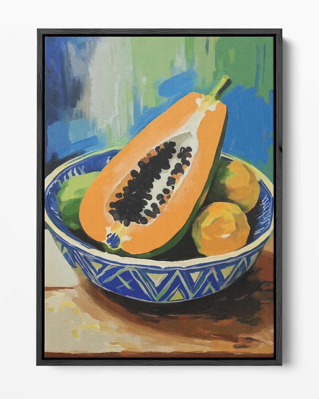 Tropische Vruchten in Kom – portret kunstwerk als wanddecoratie