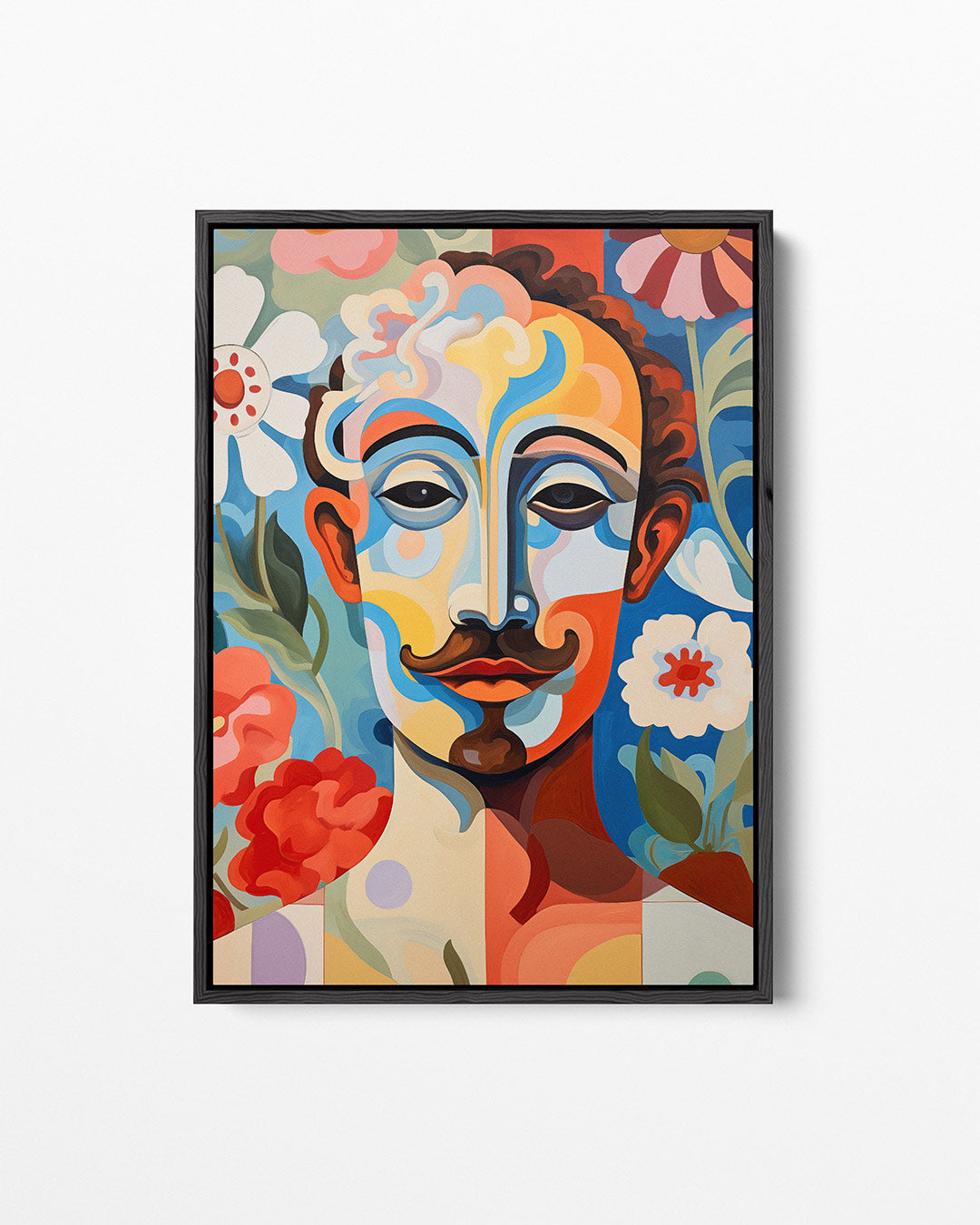 Vrolijke gezichtsillusie – staand wanddecoratie kunstwerk
