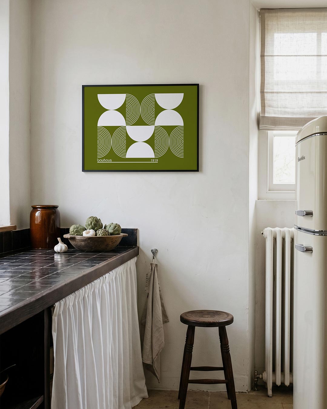 Vormen en lijnen – geometrische poster in Bauhaus-stijl van WallArtistic