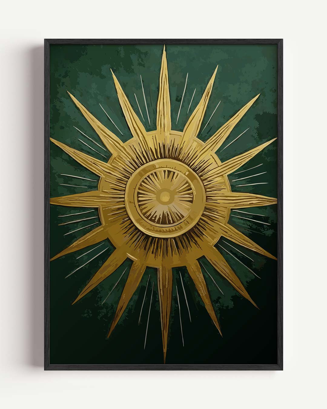Stralende Zon en Maan – mindful portret poster als wanddecoratie