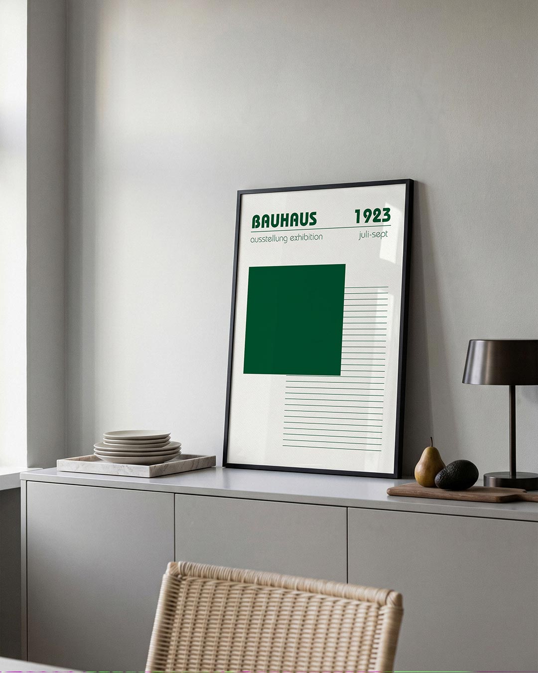 – moderne Bauhaus wandkunst als poster