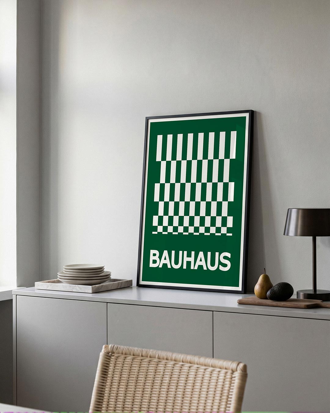 – moderne Bauhaus wandkunst als poster