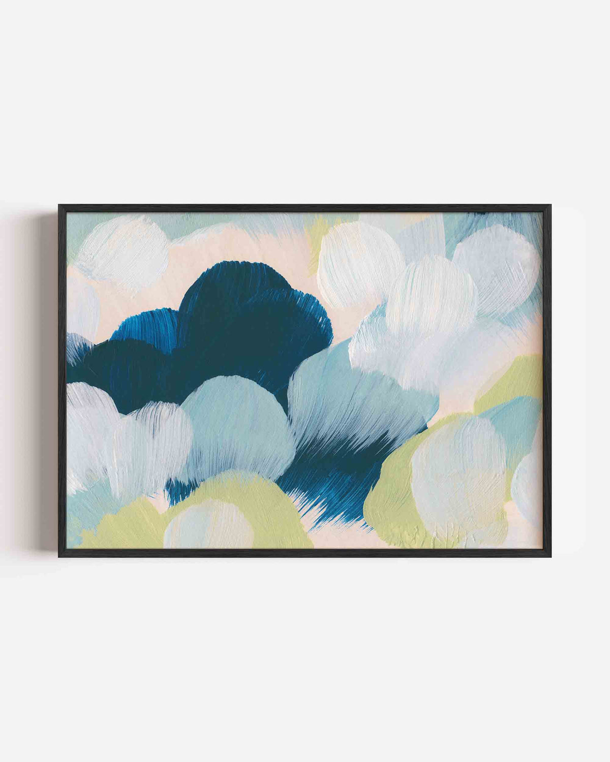 Abstracte wolken – schilderkunst landscape poster als wanddecoratie