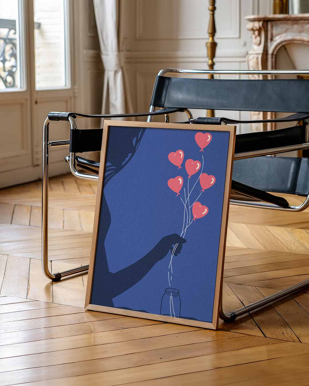 Dromerige Hartenballonnen – zomer portret poster, afbeelding 7