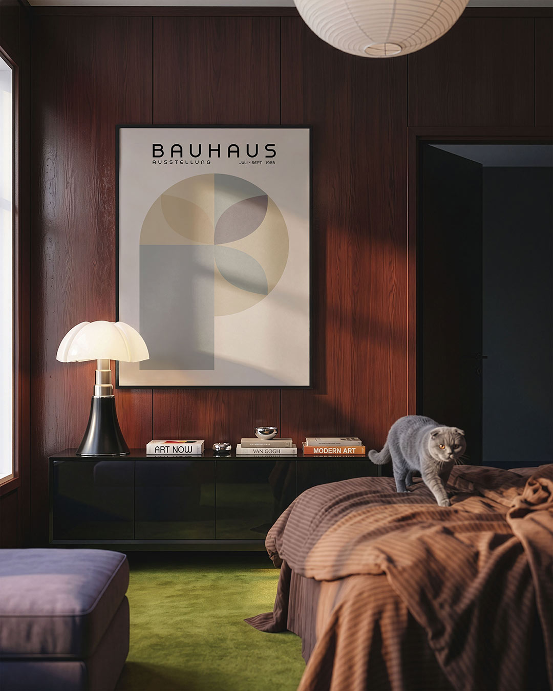 Vorm en balans – geometrische Bauhaus poster in staand formaat