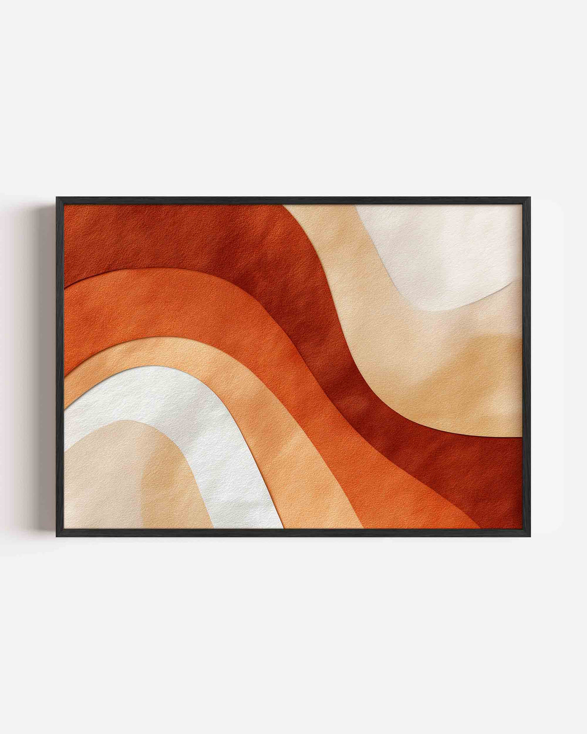 Golvende lijnen – abstracte landscape poster als wanddecoratie