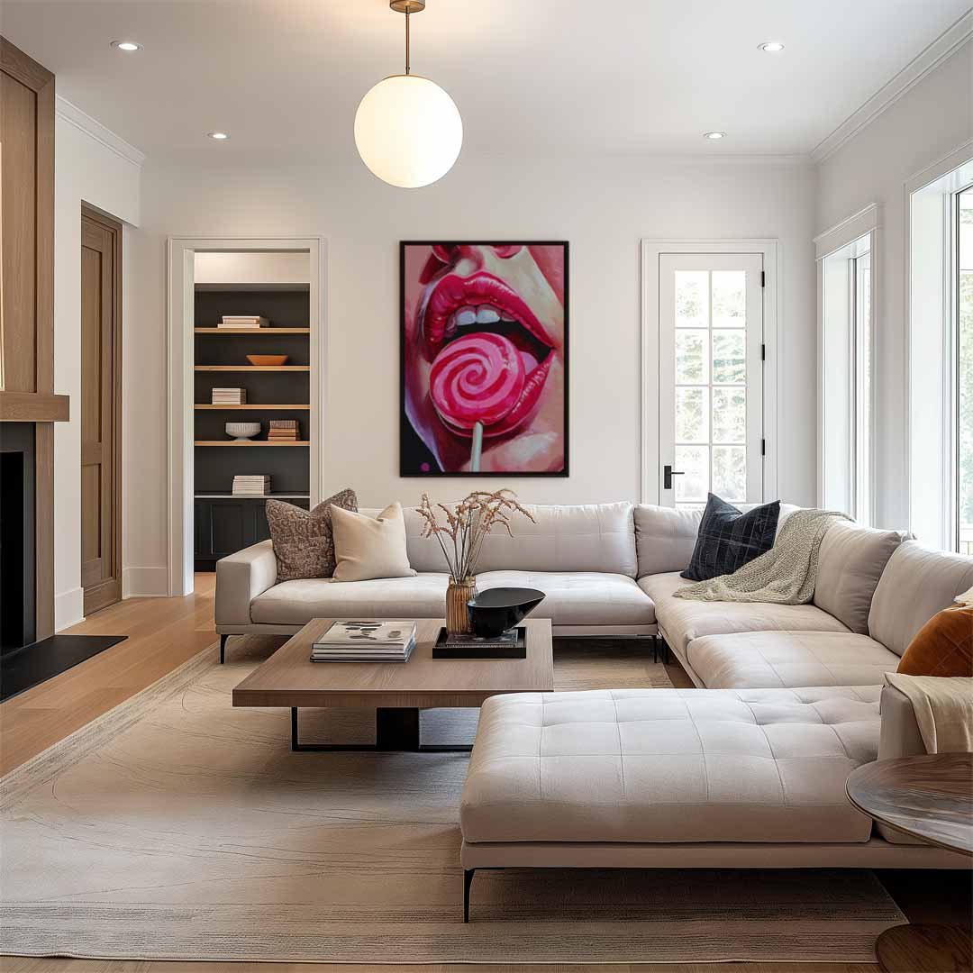 Zoet Verlangen – canvas wanddecoratie in portret formaat