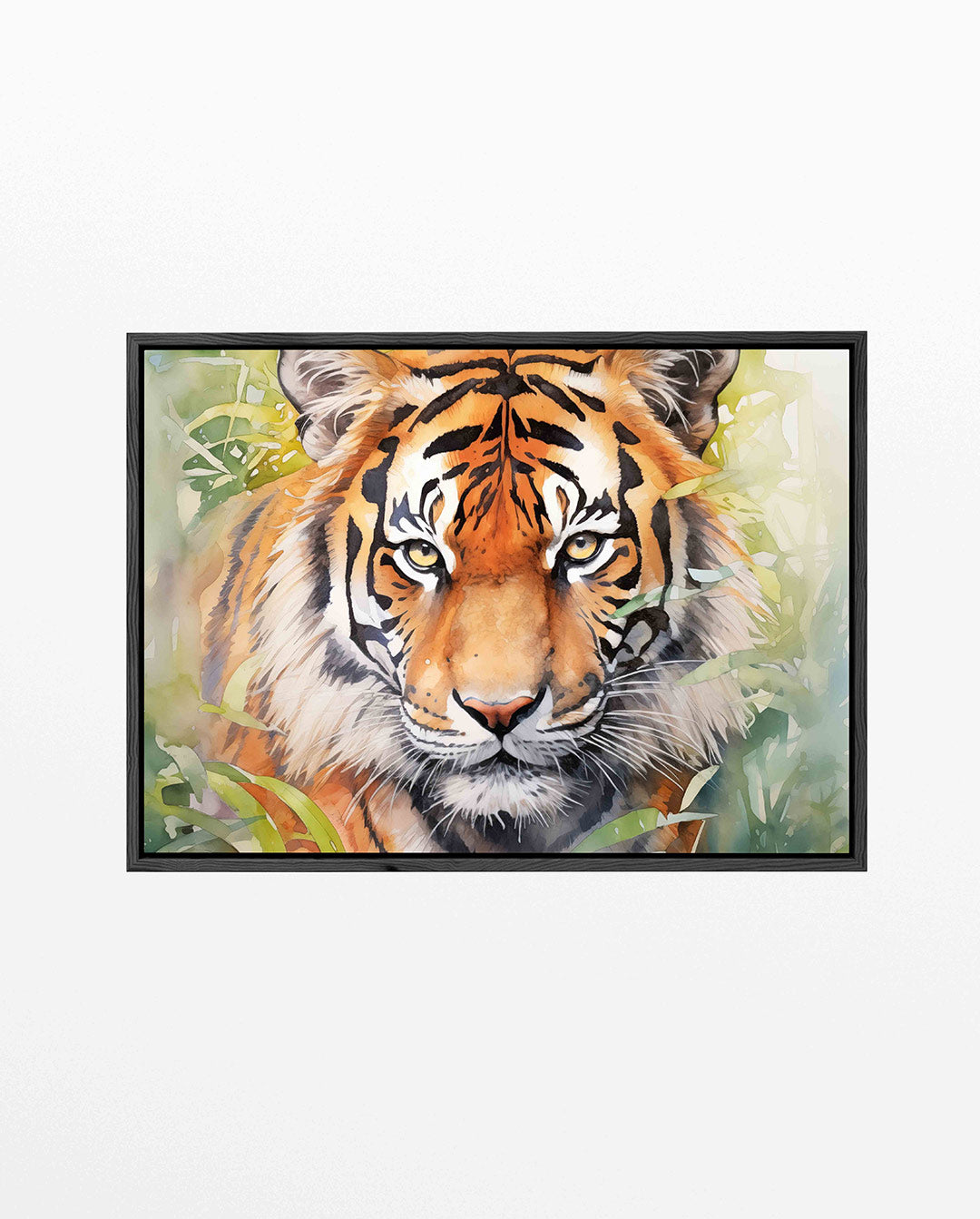 Tijger portret – liggend jungle kunstwerk