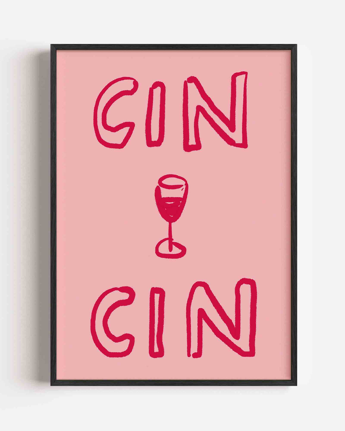 Cin cin – keuken portret poster als wanddecoratie