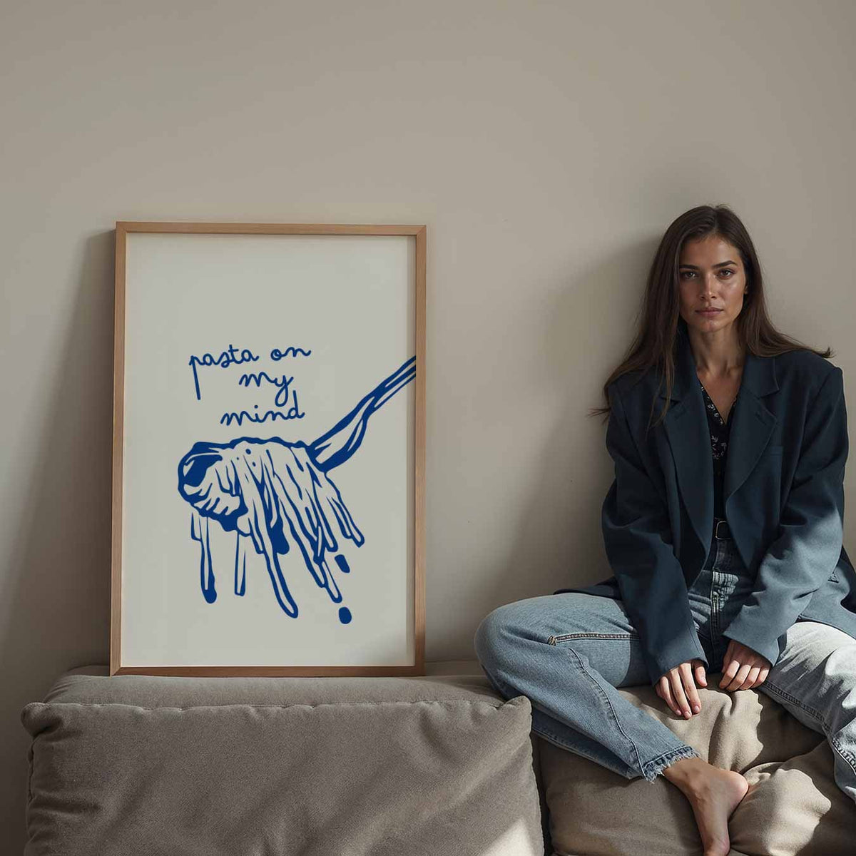 Pasta On My Mind – staande keuken wanddecoratie van WallArtistic