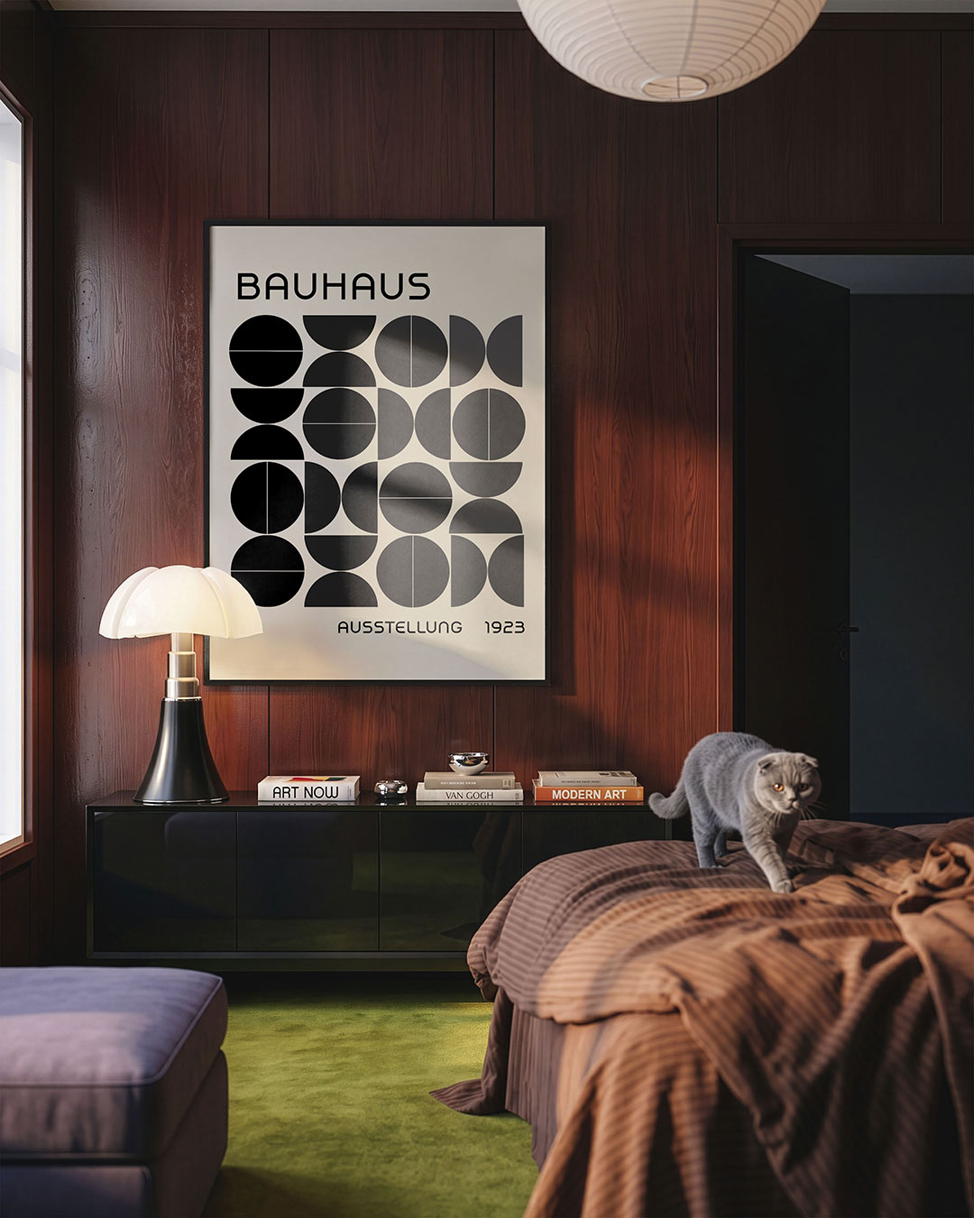 Vorm en balans – geometrische Bauhaus poster in staand formaat
