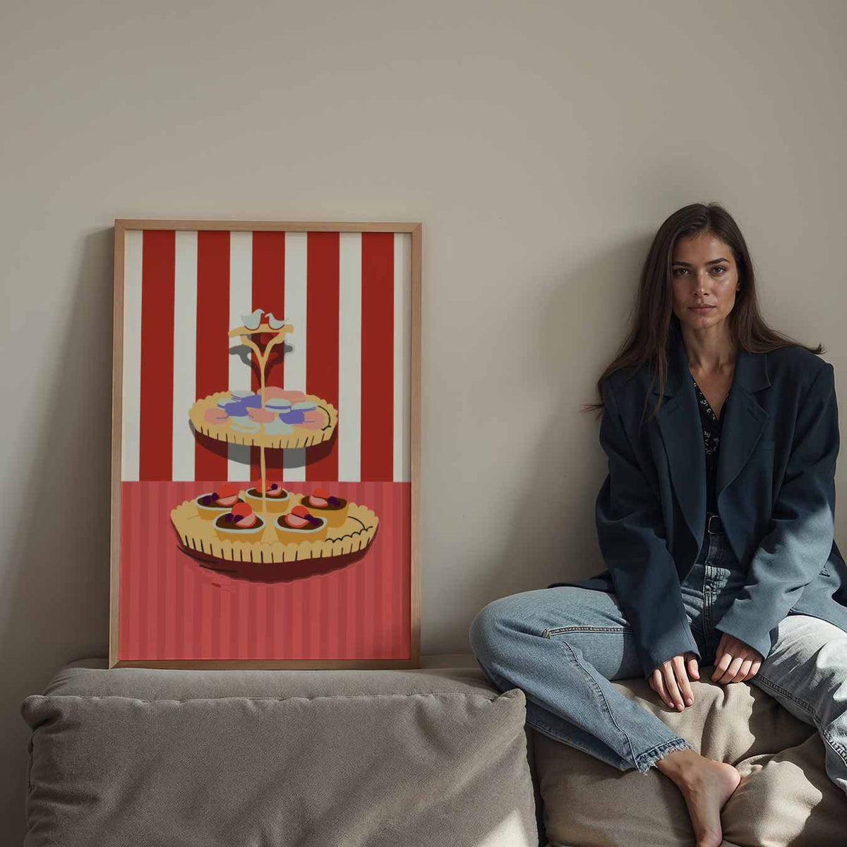 Zoete Verleiding – staande keuken wanddecoratie van WallArtistic