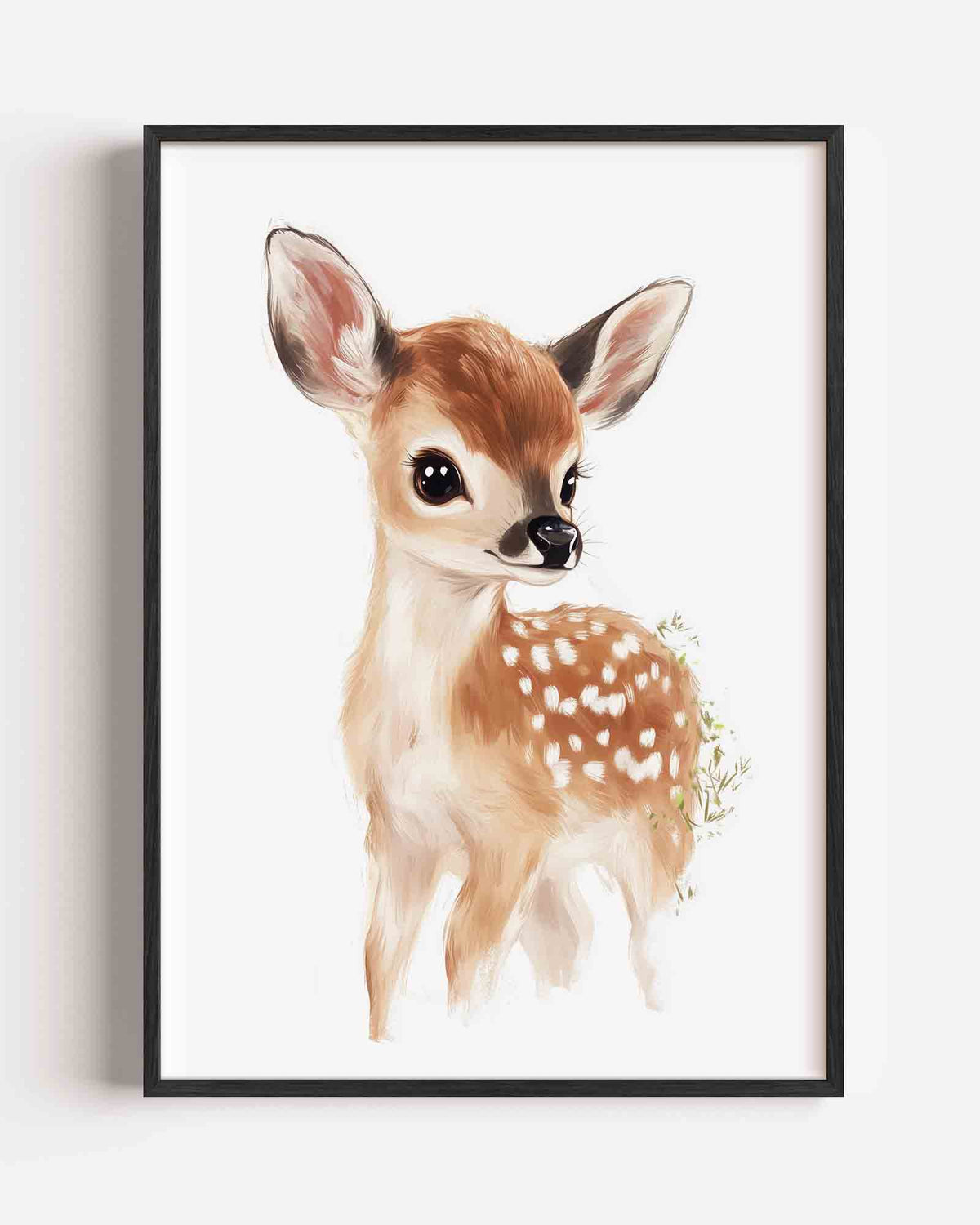 Schattig hertje – kids portret poster als wanddecoratie