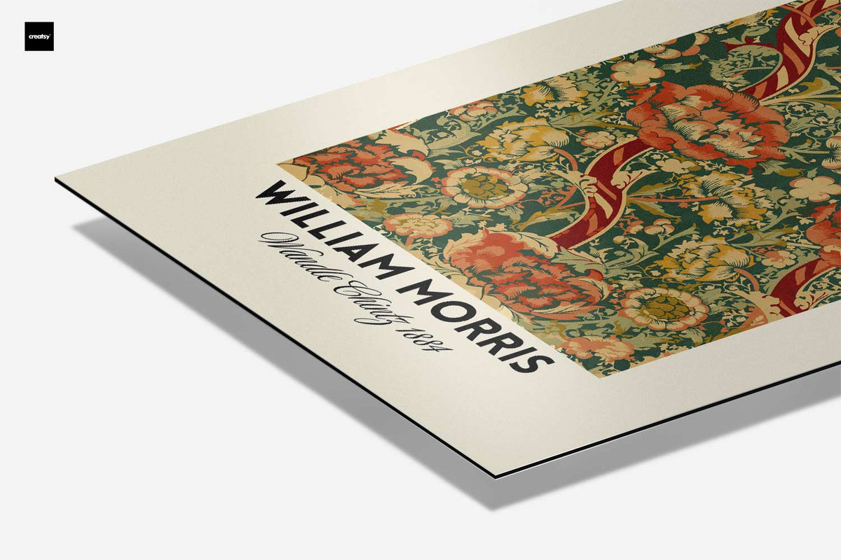 Bloemenpracht van Morris – staand kunstwerk voor modern interieur