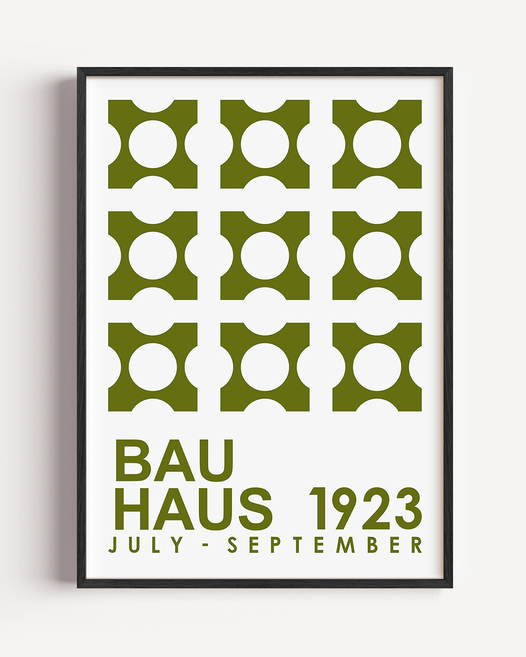 Vorm en ritme – staande Bauhaus poster als wanddecoratie