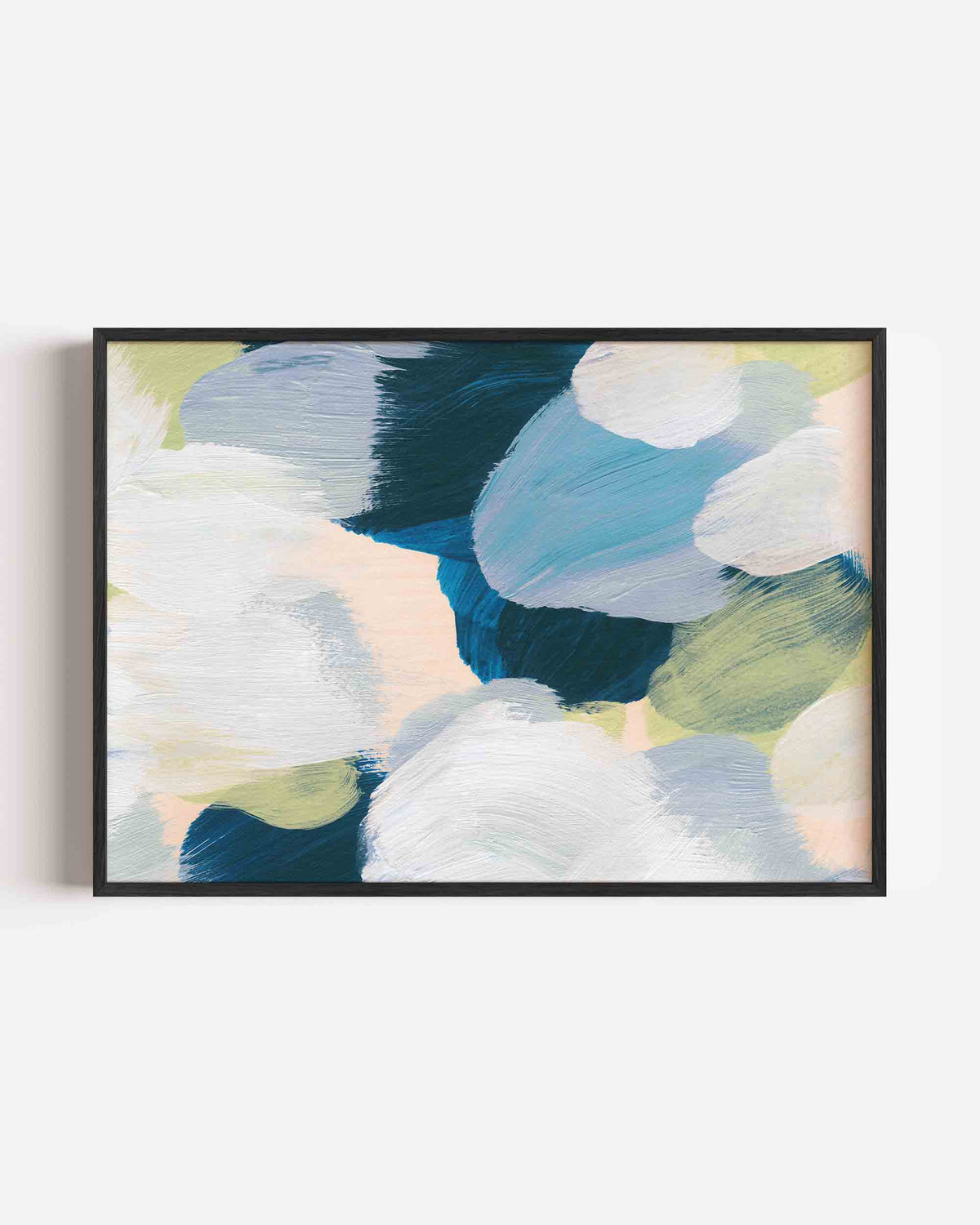 Abstracte penseelstreken – schilderkunst landscape poster als wanddecoratie