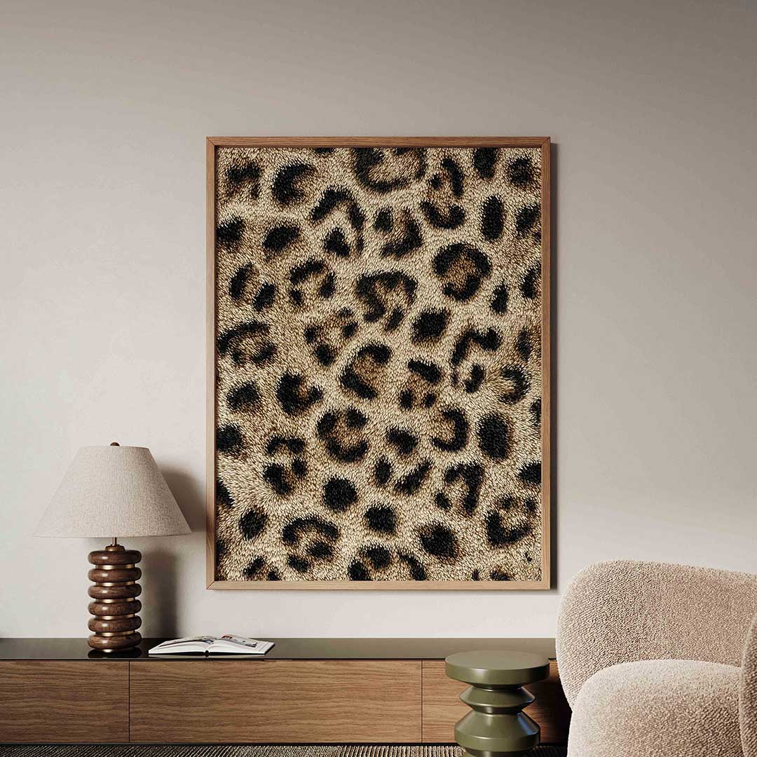 Luipaardprint – safari poster in staand formaat