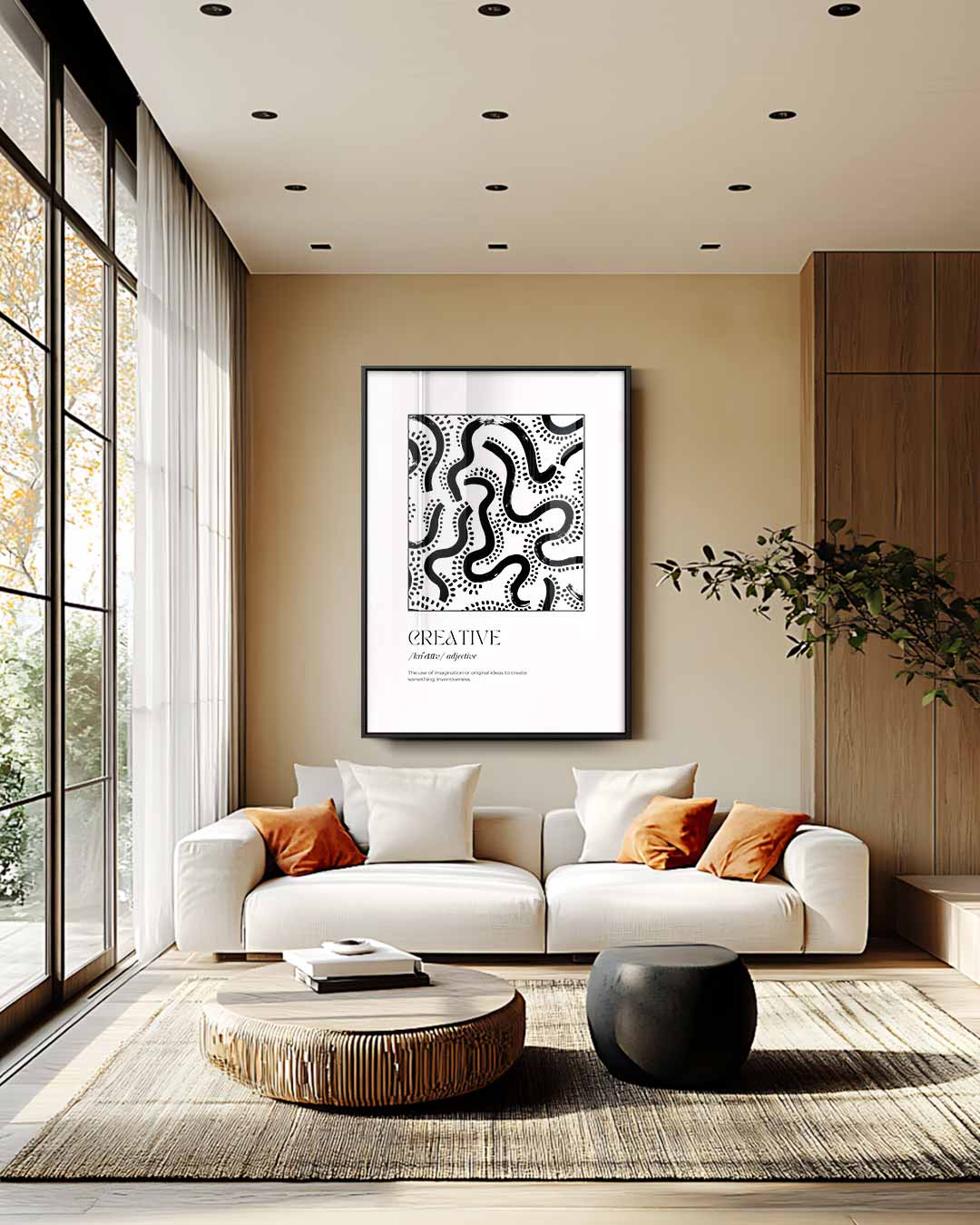 Creatieve Invloeden – staand kunstwerk voor modern interieur
