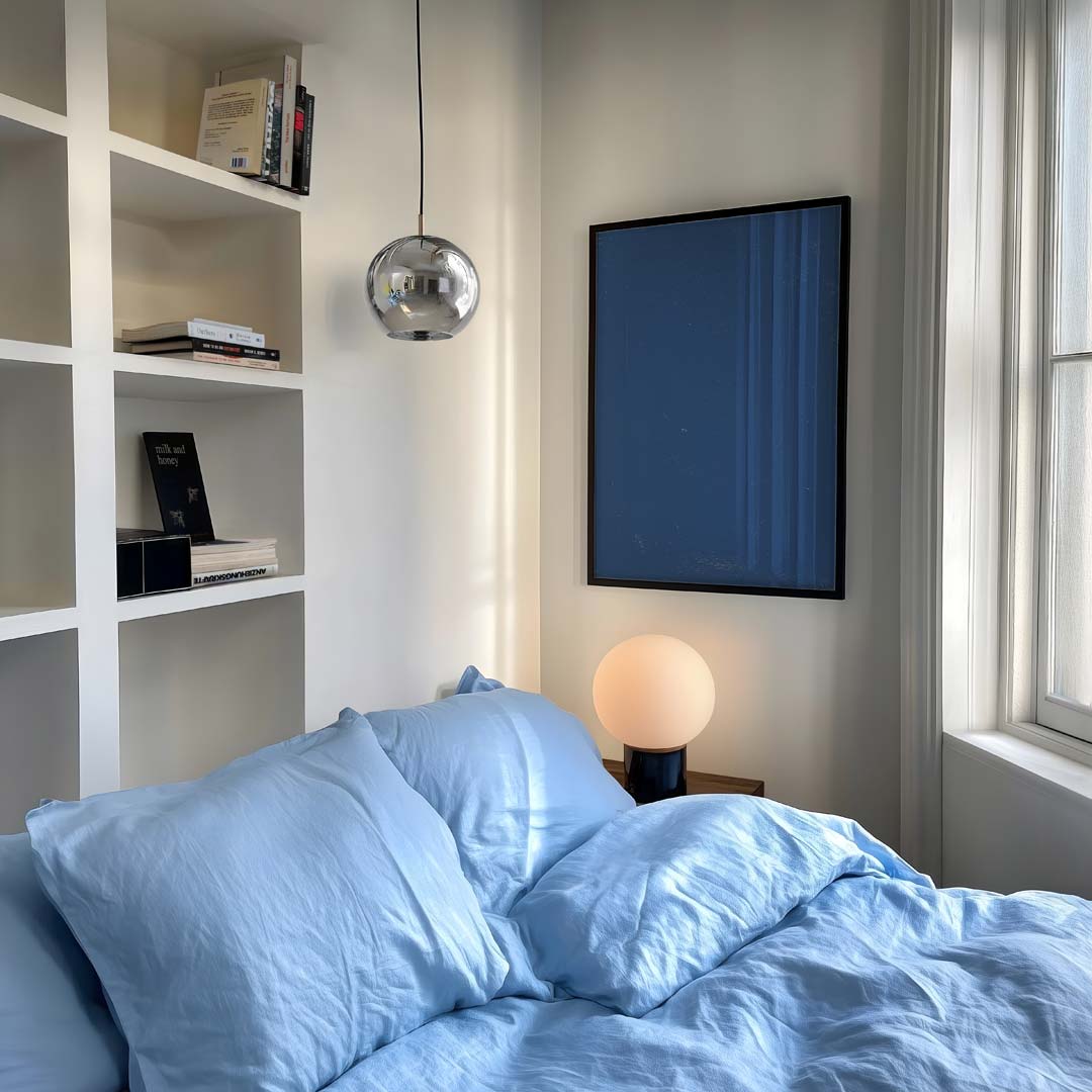 Maritieme Wandkleed – staande kleurrijke abstracte wanddecoratie van WallArtistic