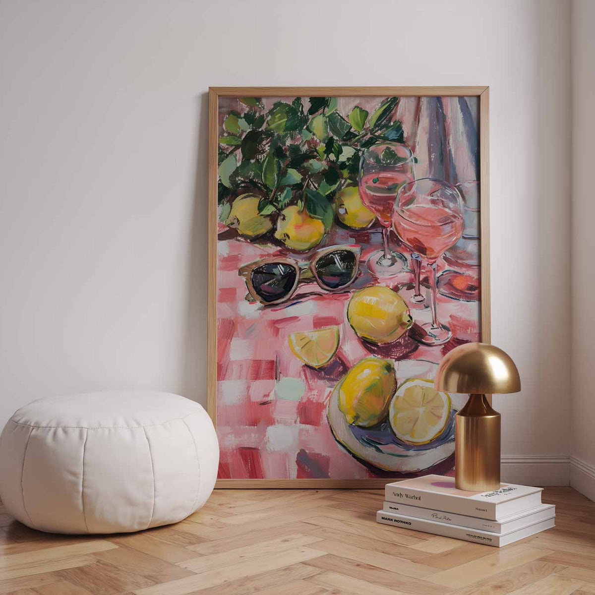 Zomerse Picknick Tafereel – urban poster in staand formaat