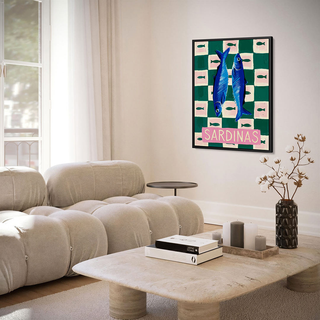 Vrolijke vissen – kunstwerk als stijlvolle wanddecoratie