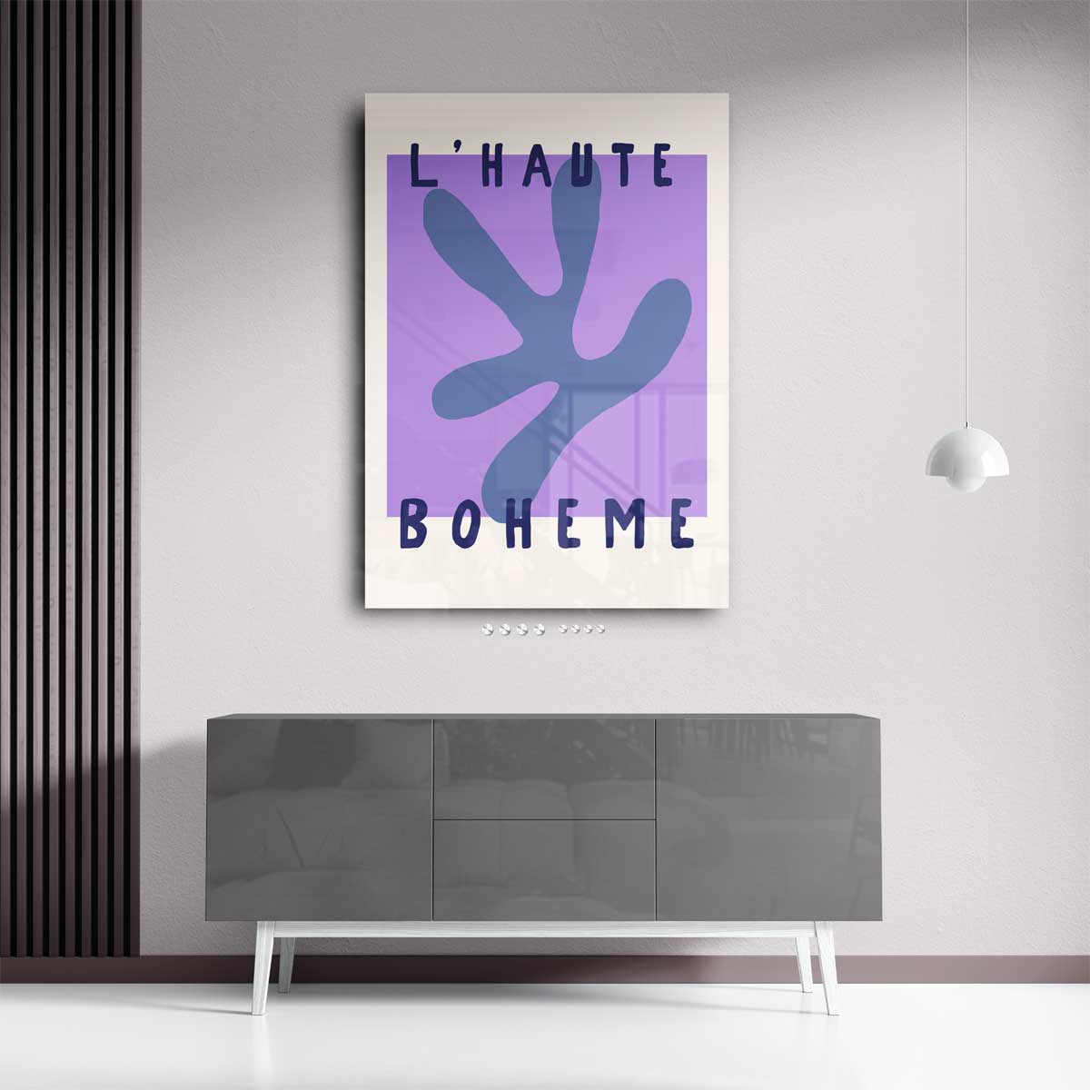 L'Haute Boheme Abstract Art – portret kunstwerk als wanddecoratie, afbeelding 13