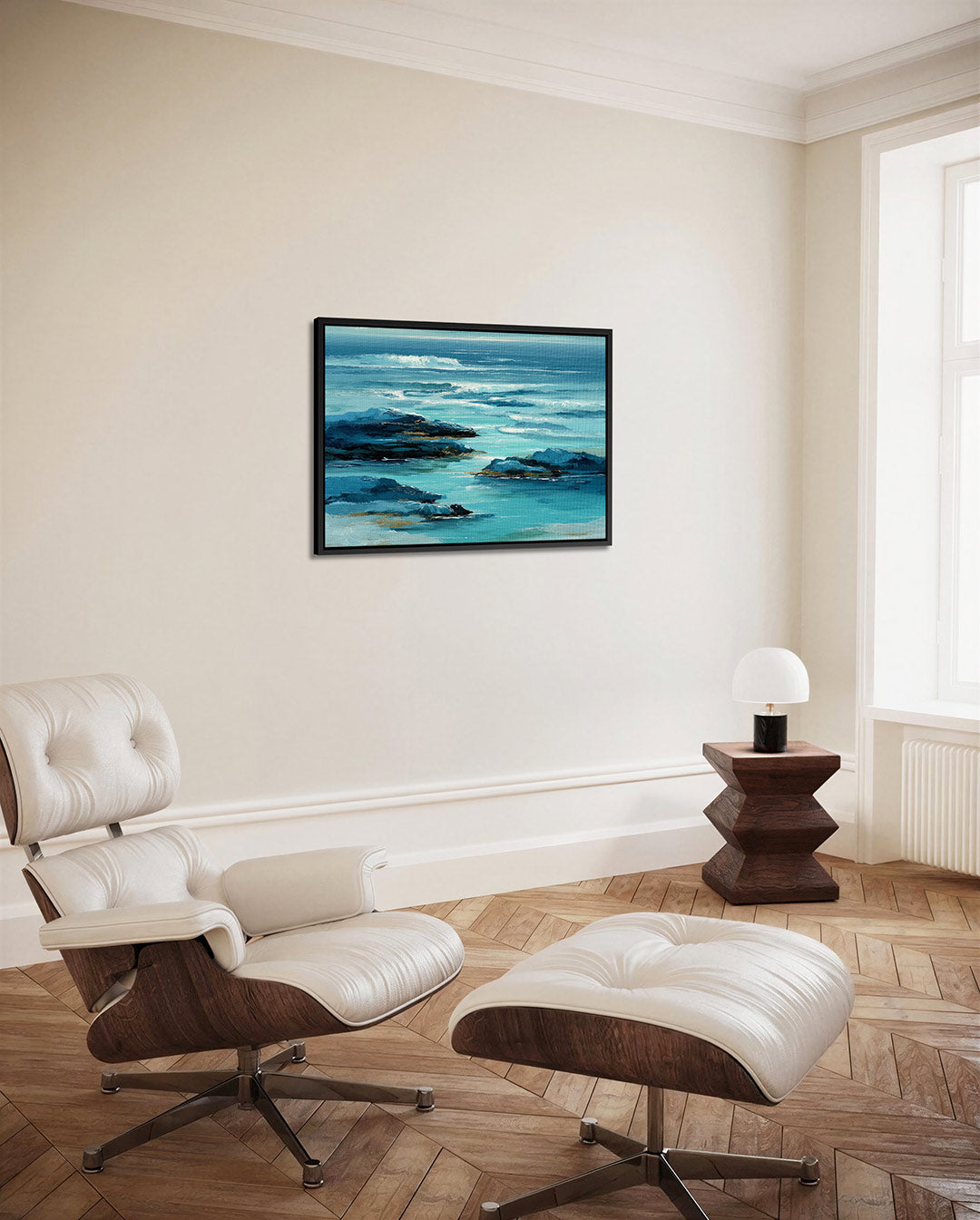 Zeezicht compositie – alternatieve weergave van het kunstwerk