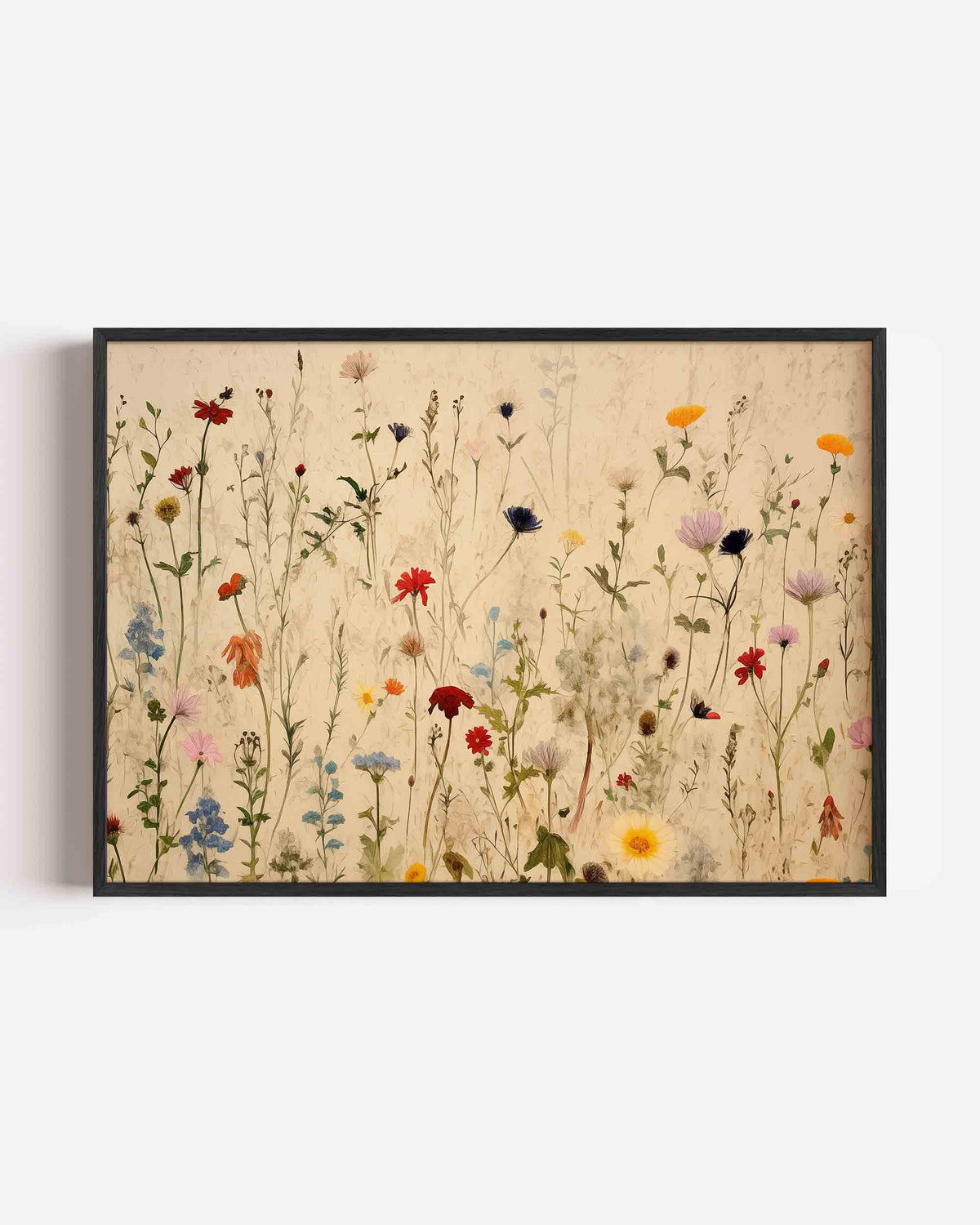 Wilde bloemen – bloemen landscape poster als wanddecoratie