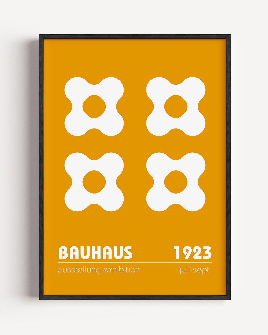 Vormen en vlakken – staande Bauhaus poster als wanddecoratie