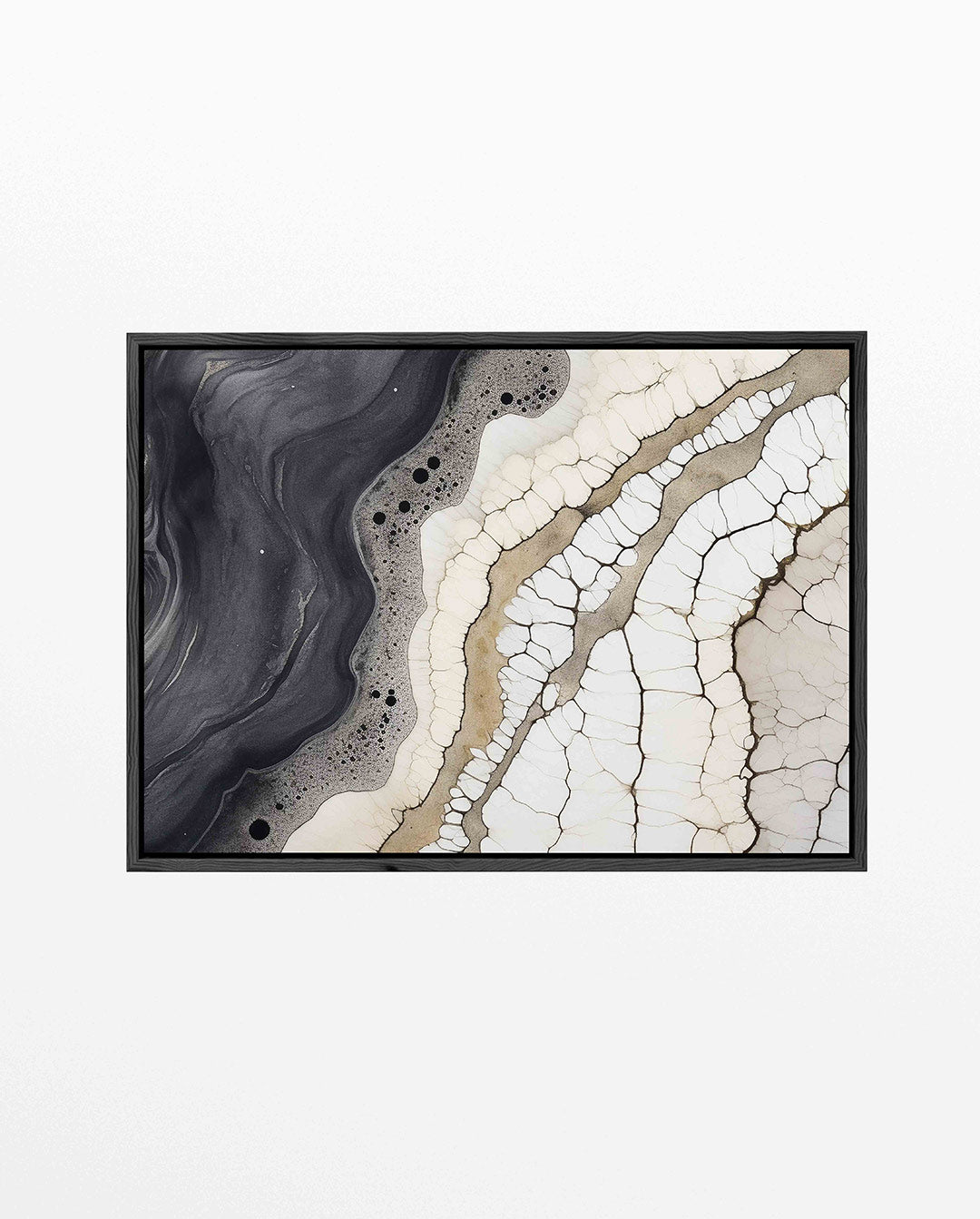 Organische lijnen – liggend wanddecoratie kunstwerk