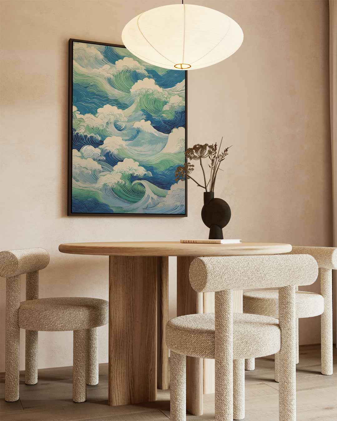 Golven van Kleuren – staand kunstwerk voor modern interieur