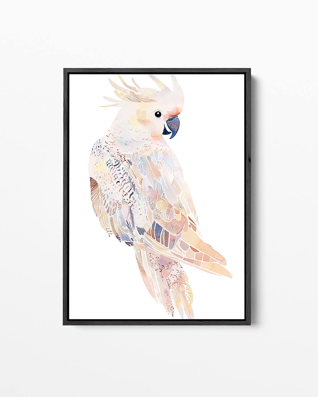 Vrolijke papegaai – staand wanddecoratie kunstwerk