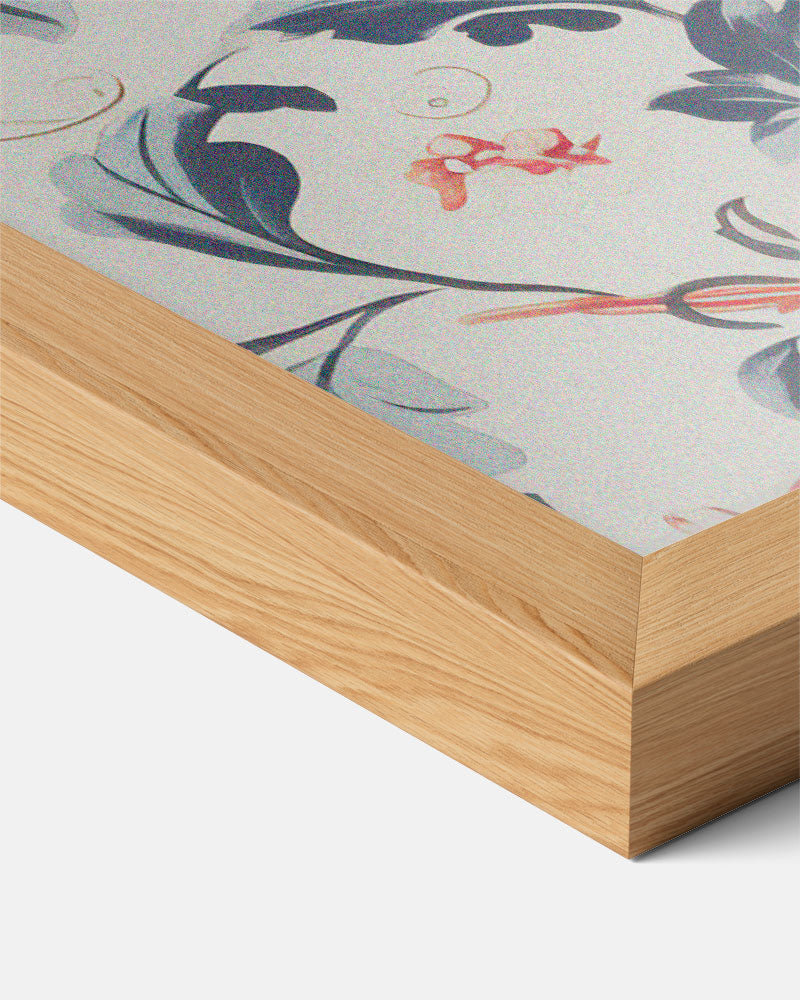 Bloemenpatroon – staande vintage wanddecoratie van WallArtistic