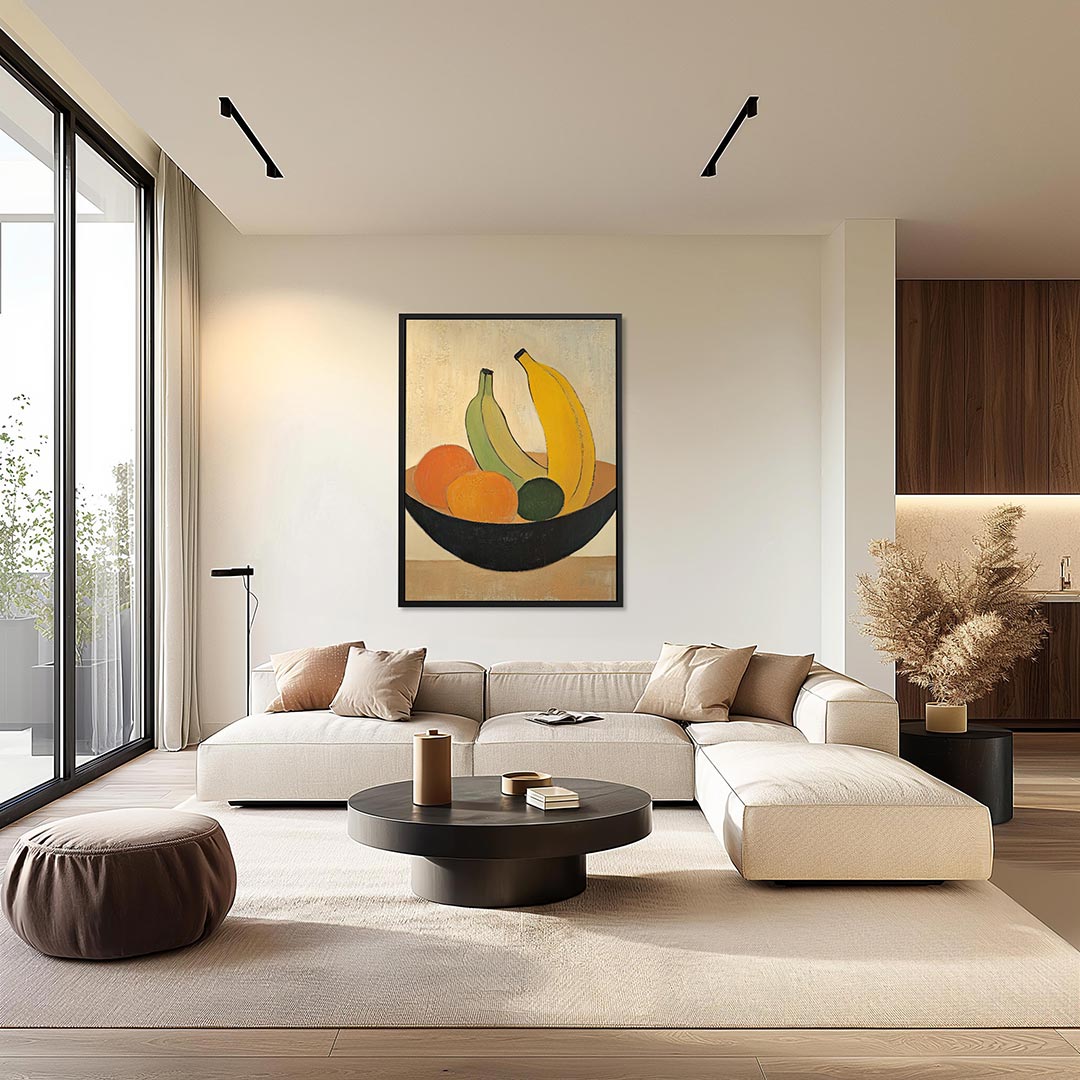 Fruit in schaal – staand wanddecoratie kunstwerk