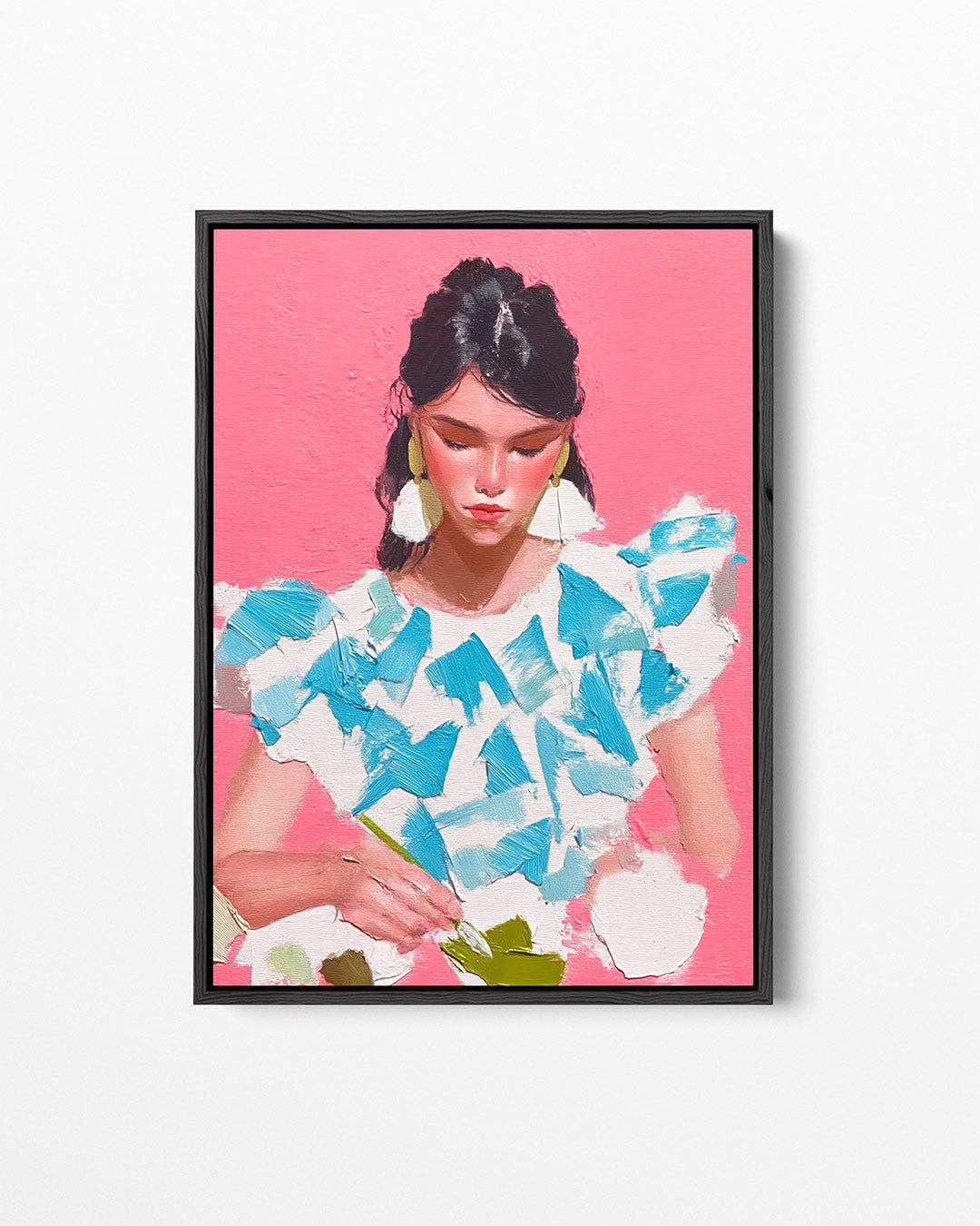 Vrouwelijk portret – staand wanddecoratie kunstwerk
