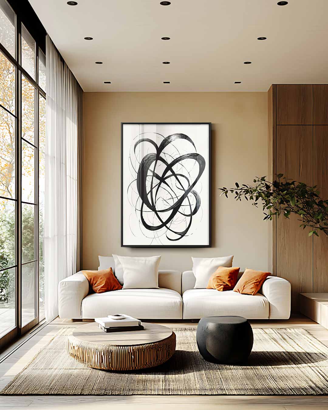 Dans van Inkt – staande wandkunst voor woonkamer of interieur