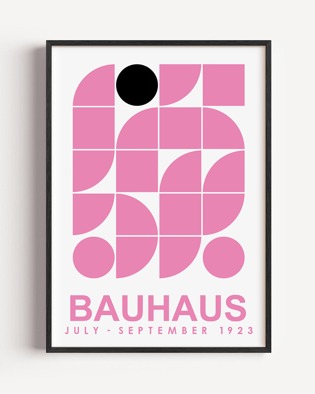 Vormen en vlakken – staande Bauhaus poster als wanddecoratie
