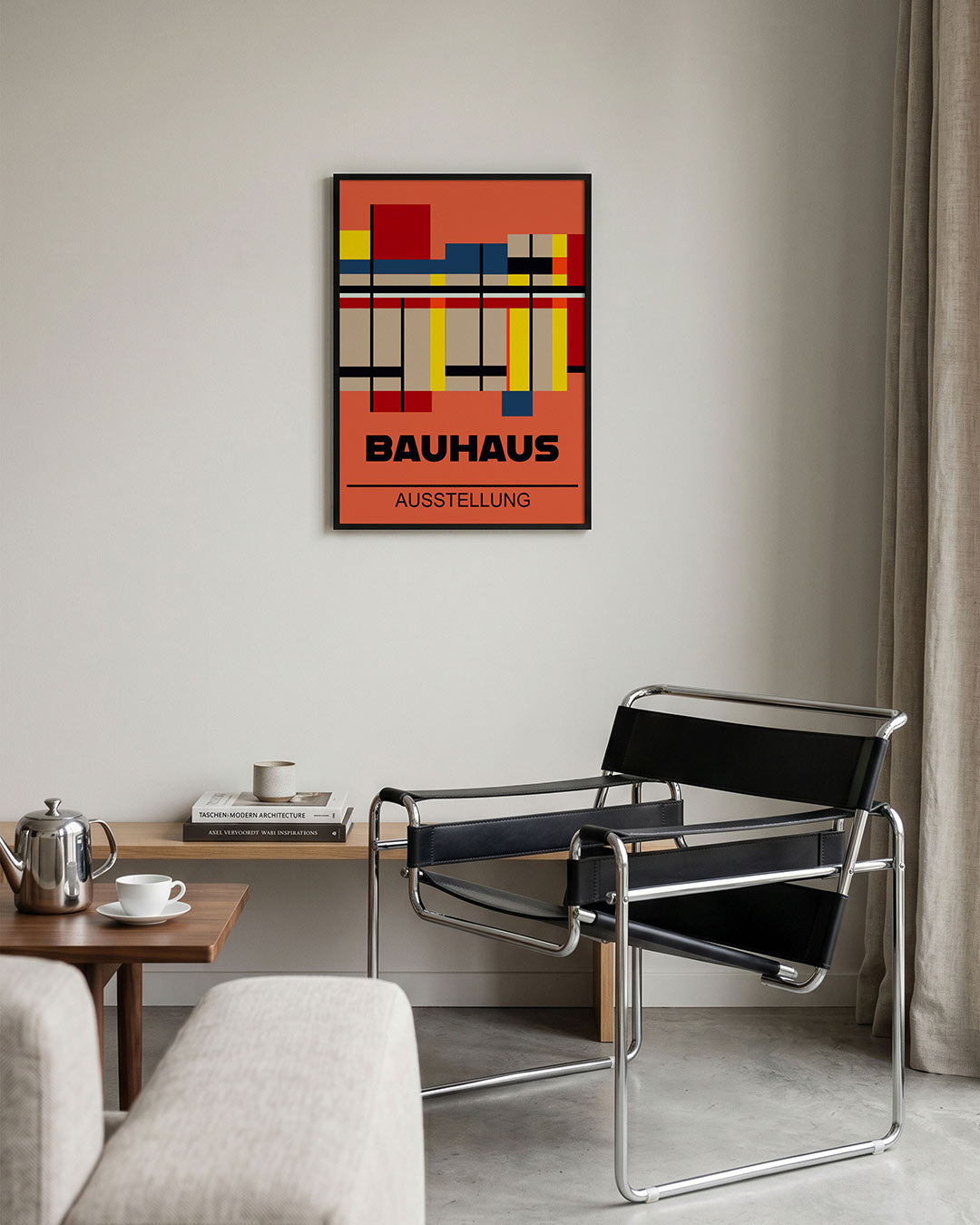 Vorm en kleur – geometrische Bauhaus poster in staand formaat